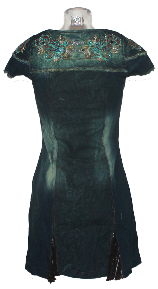 Damen Jeans Kleid Minikleid Signet 3188 dark denim 03