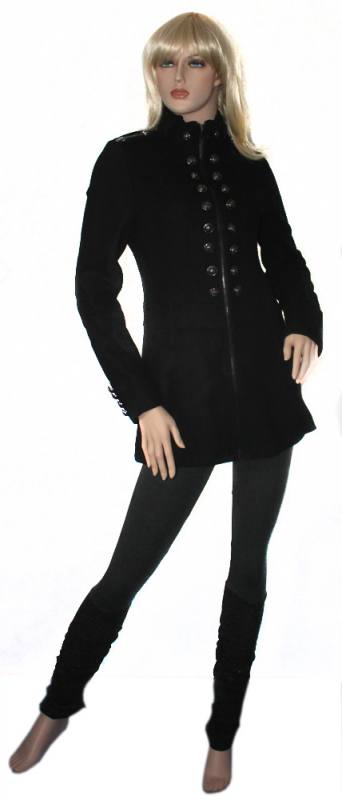elegante Cipo & Baxx Damen Jacke Blazer in schwarz 06