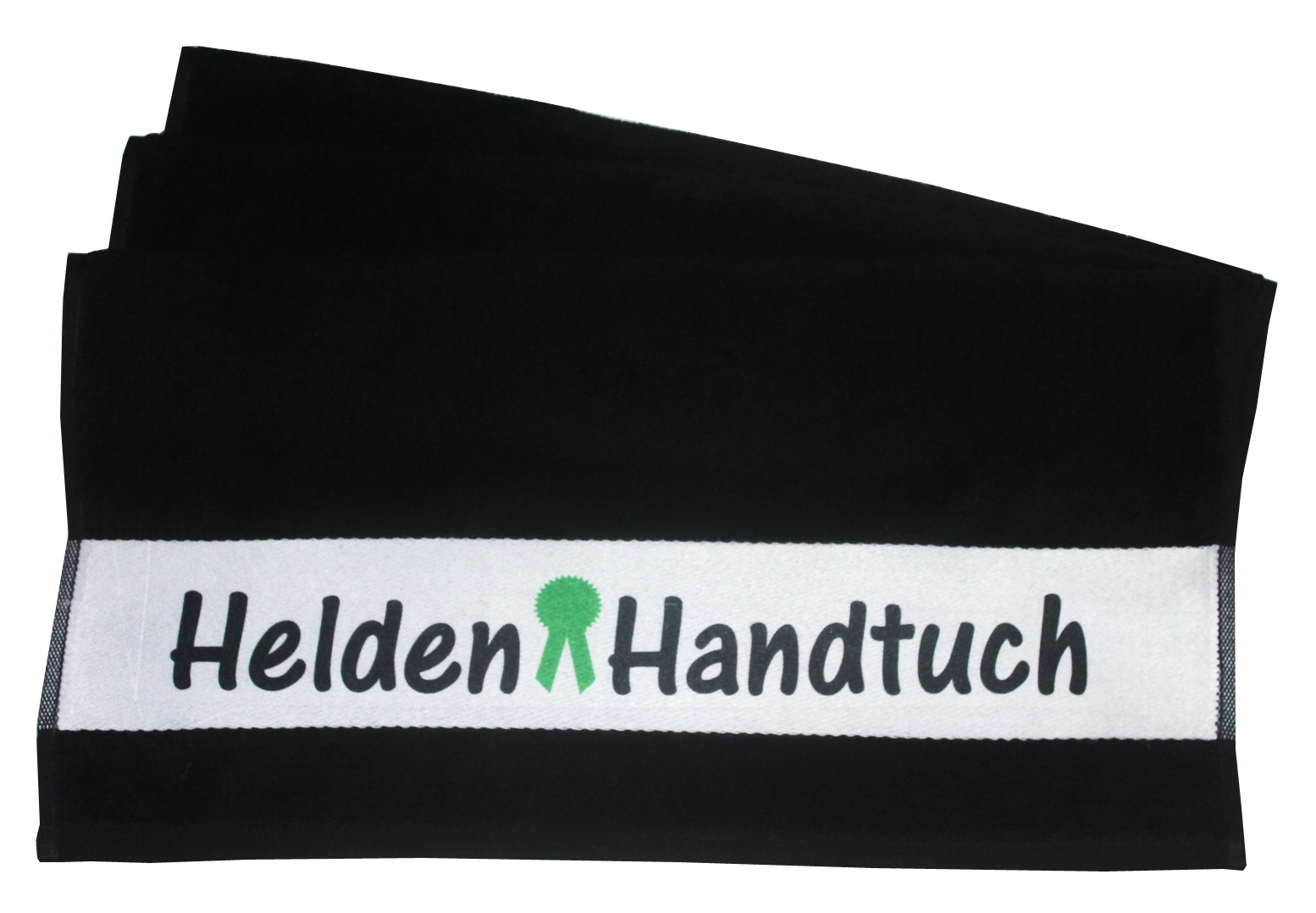 Handtuch Helden Handtuch schwarz 50x100