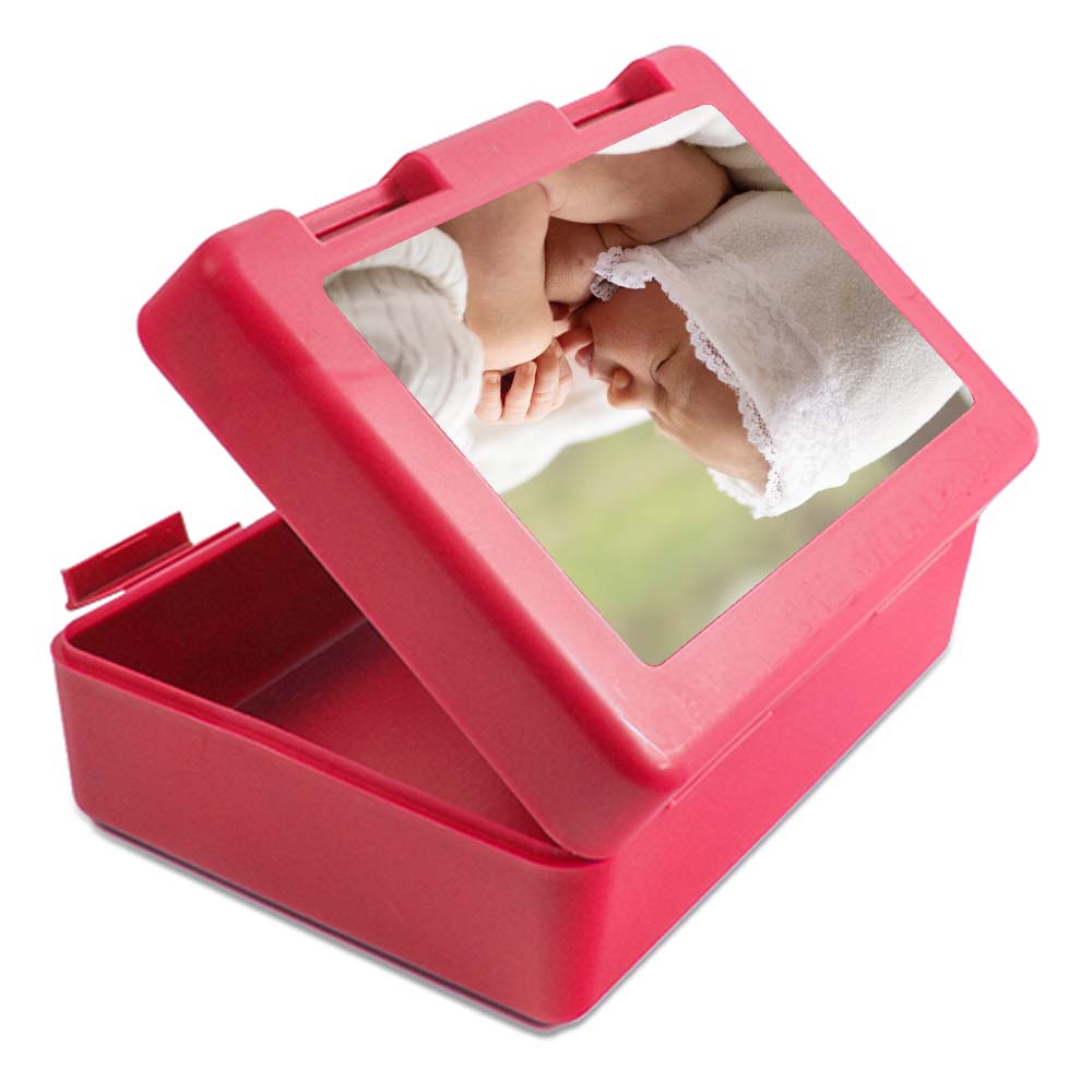Brotbox rot mit Foto selbst gestalten