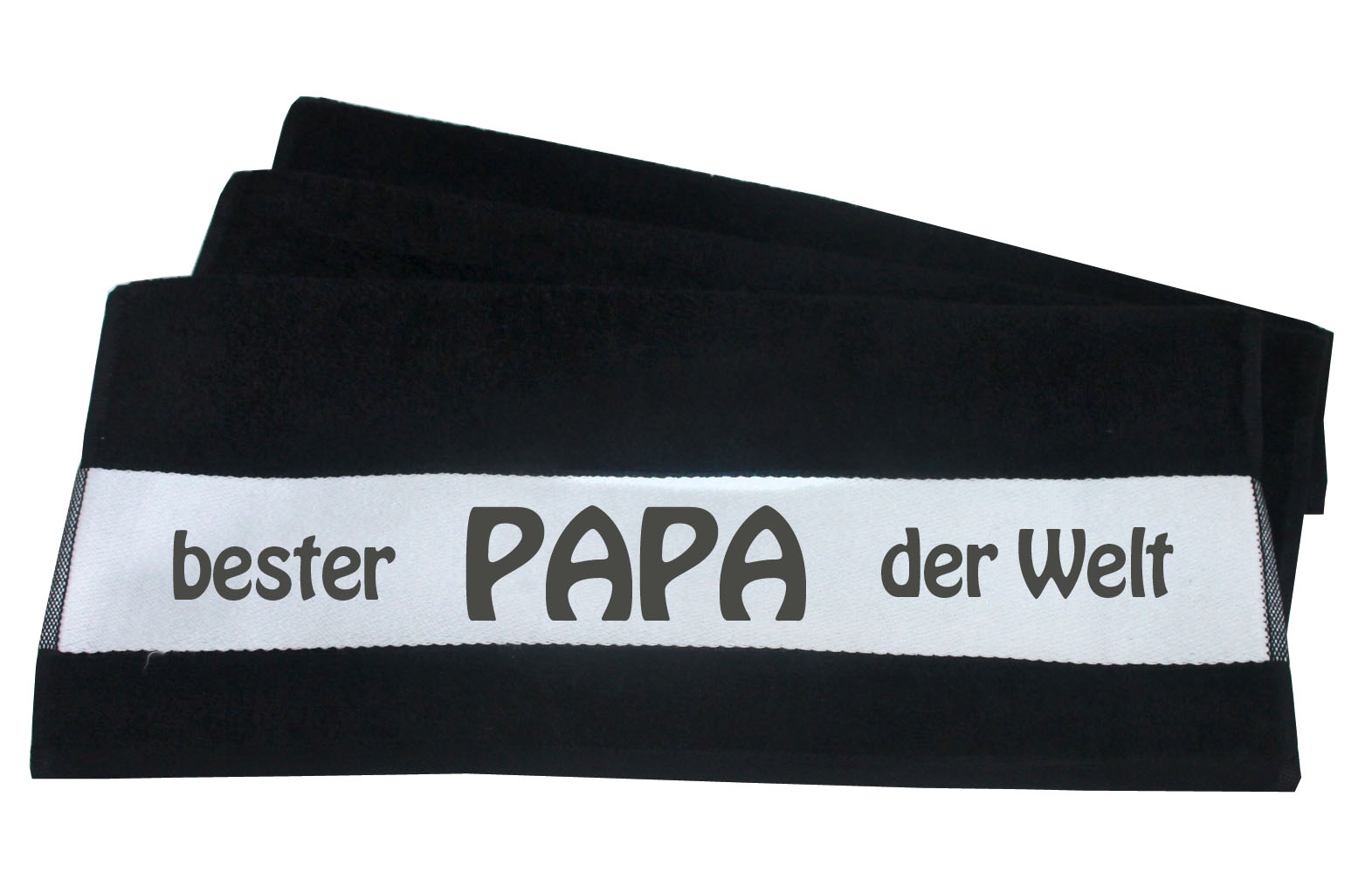 Handtuch bester Papa der Welt 50x100 | schwarz oder blau