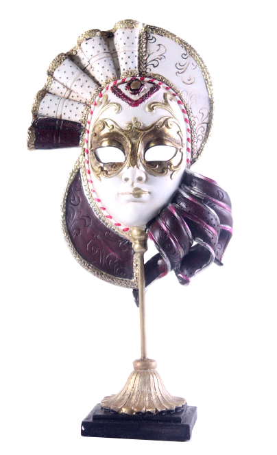 Deko Maske auf Sockel Dekoration im antik Style