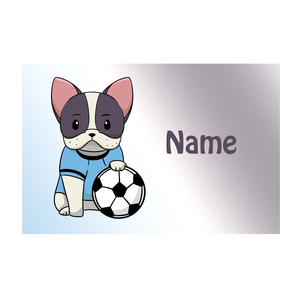 Geldbeutel mit Name Fußball Hund | Rot