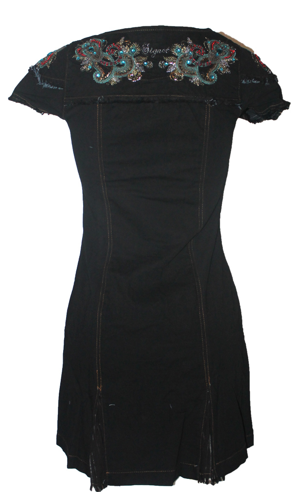 Damen Kleid Minikleid Signet 3189 schwarz 03
