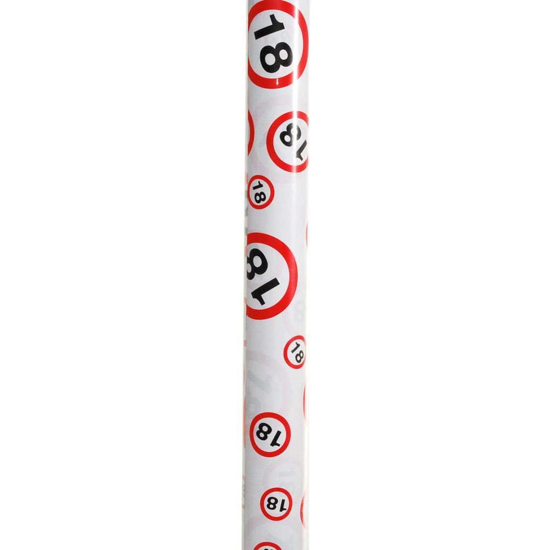 Geschenkpapier 18 zum Geburtstag