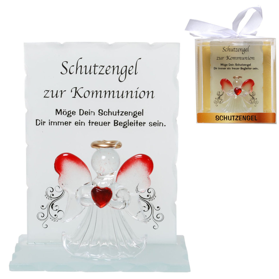 Kristall-Schutzengel Kommunion Geschenk von Herzen