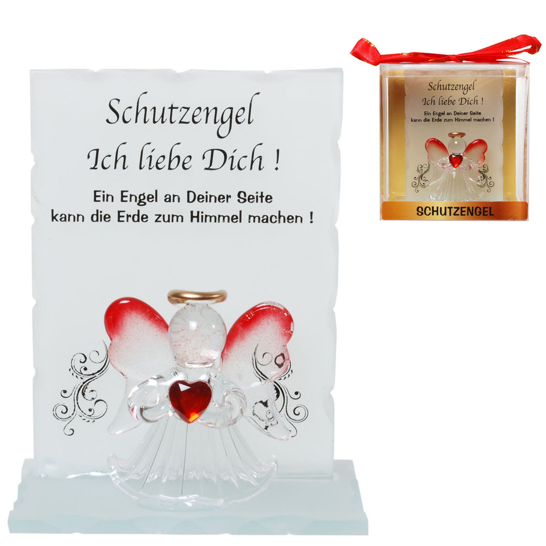 Kristall-Schutzengel Ich liebe Dich Engel Geschenk