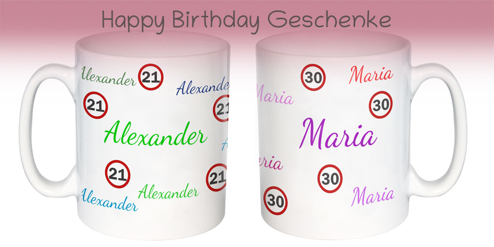 Ein Bannner für Geschenkideen zum Geburtstag