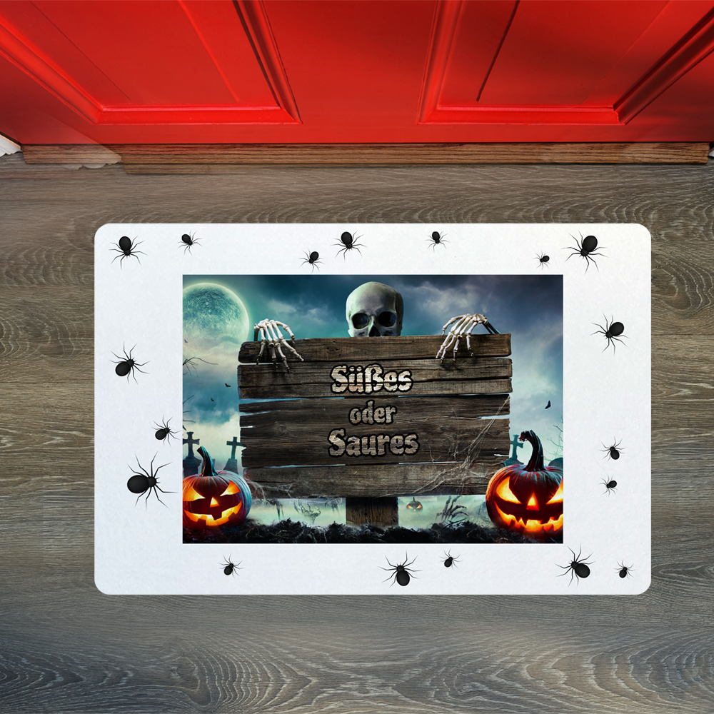 Halloween Fußmatte Süßes oder Saures