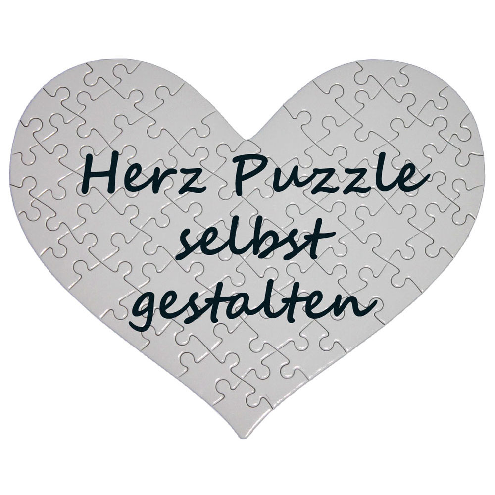 Fotopuzzle Herz selbst gestalten