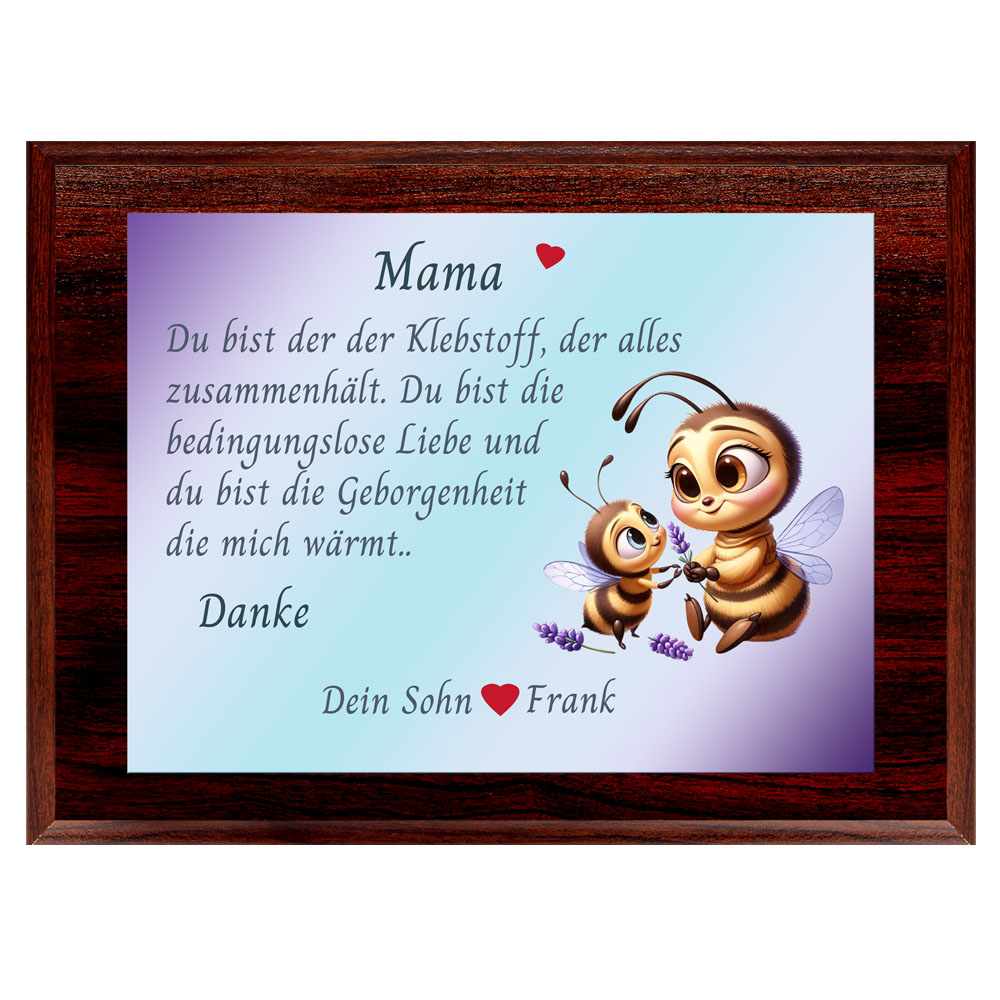 Holztafel Mama zum Muttertag mit Name