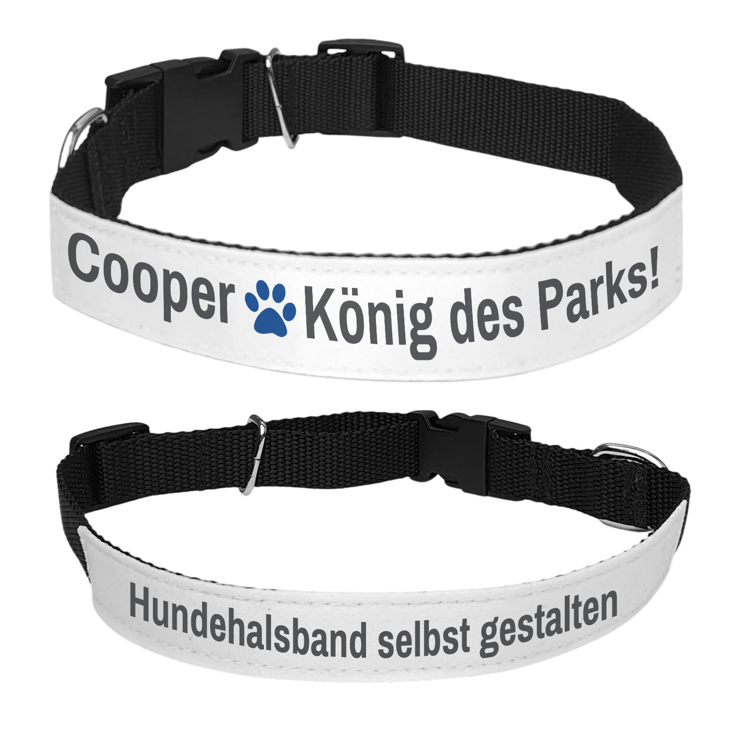 Tierhalsband selbst gestalten 44-58 cm Umfang