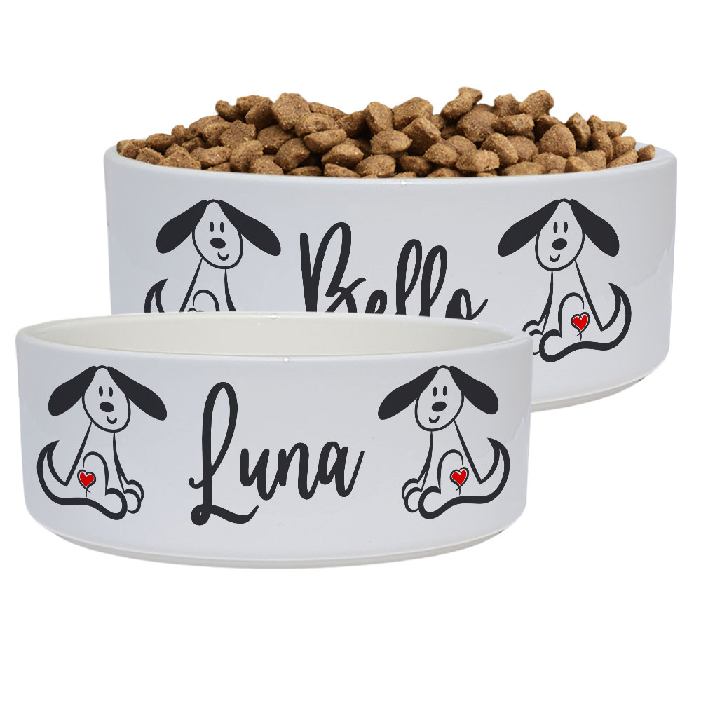 Hundenapf mit Name Herzhund