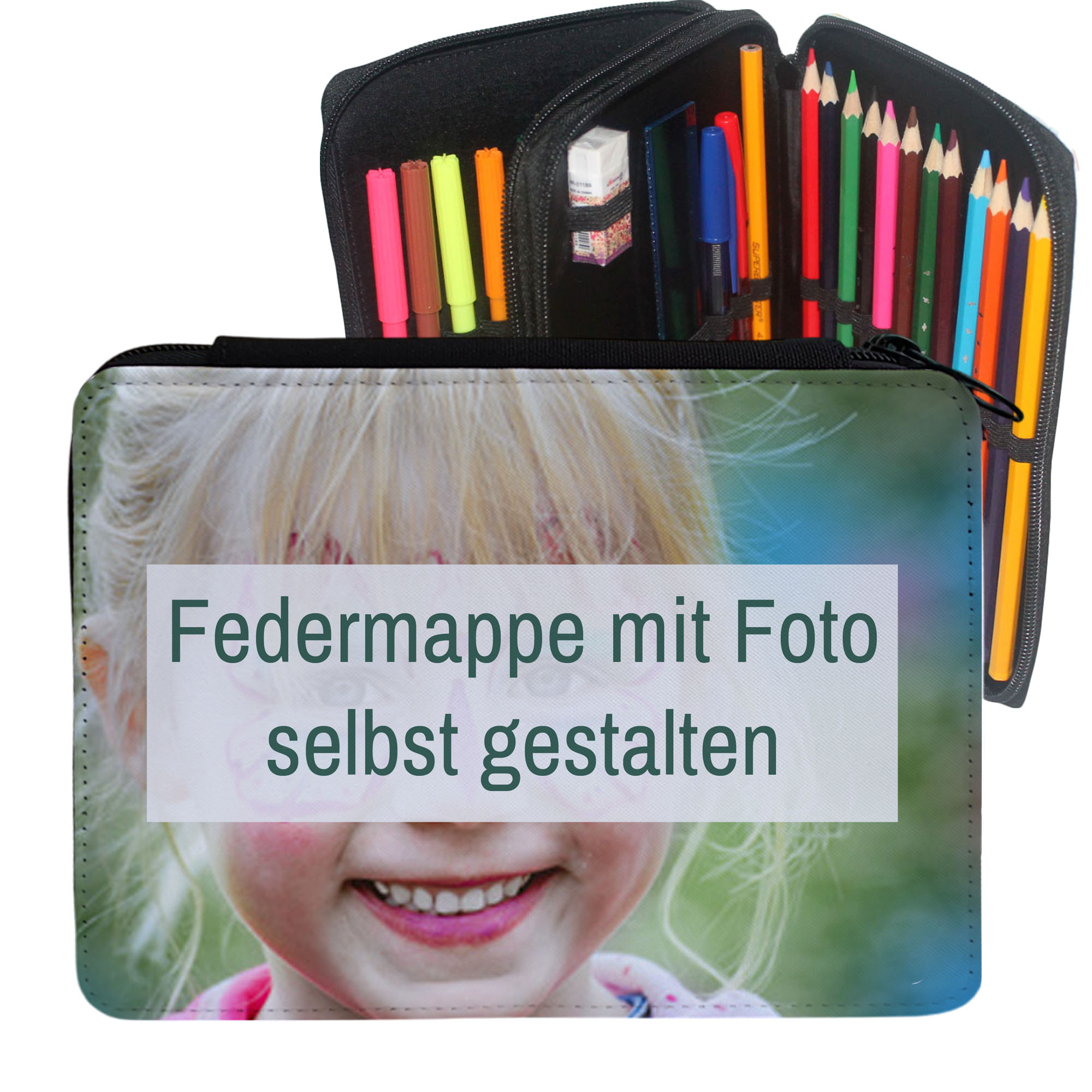 Federmappe mit eigenem Foto gestalten | gefüllt