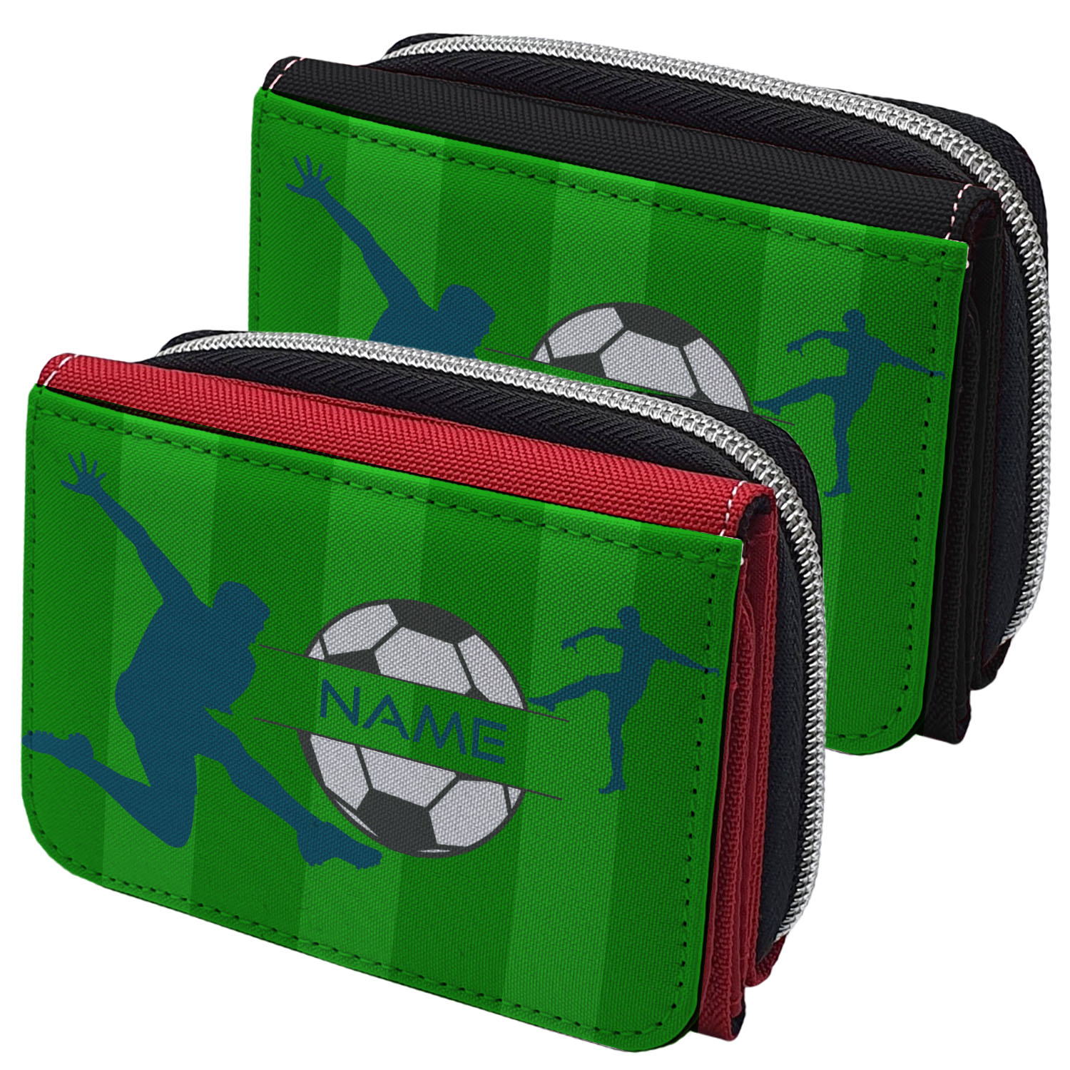 Textil Geldbeutel Fußballer mit Name