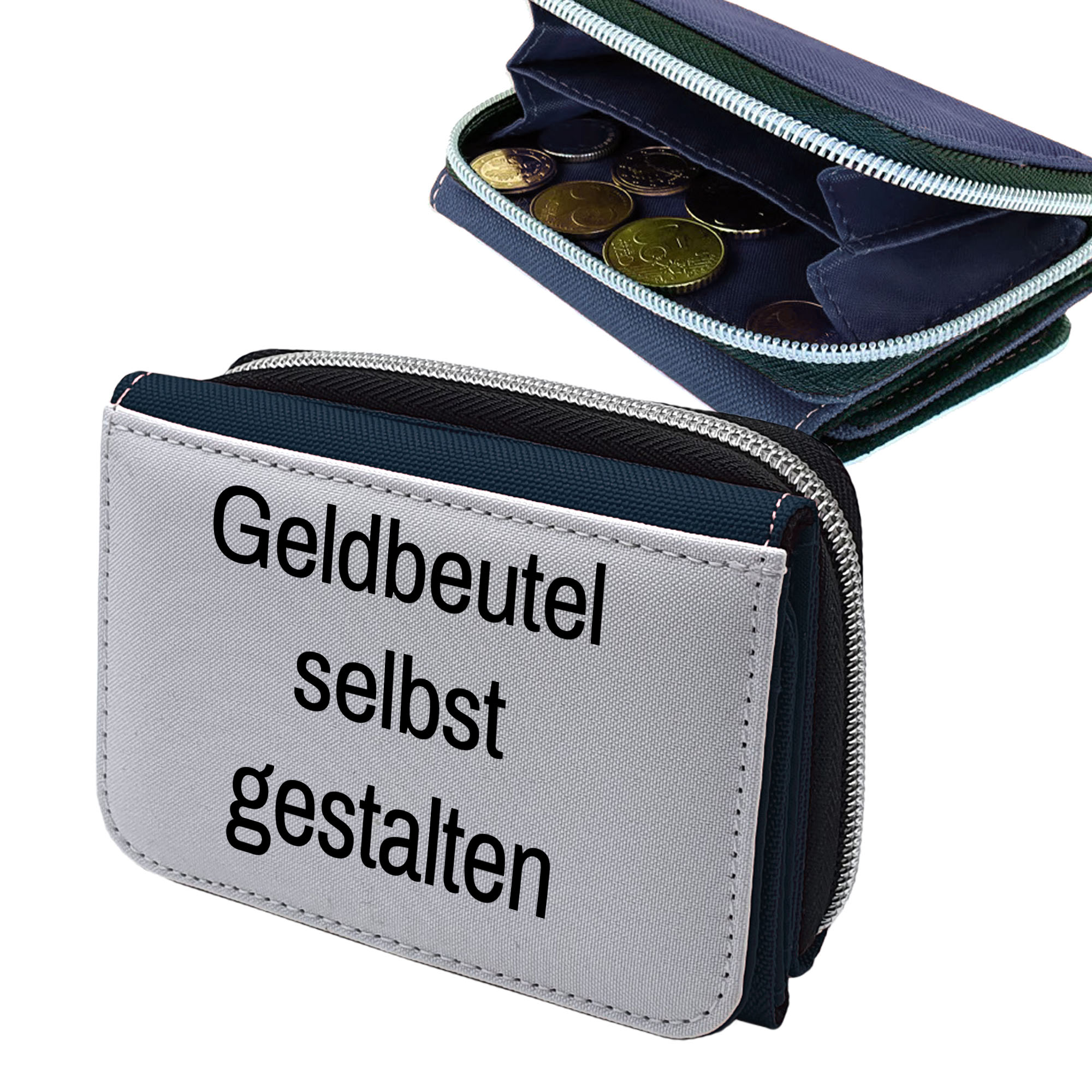 Geldbeutel Jeans mit Foto selbst gestalten