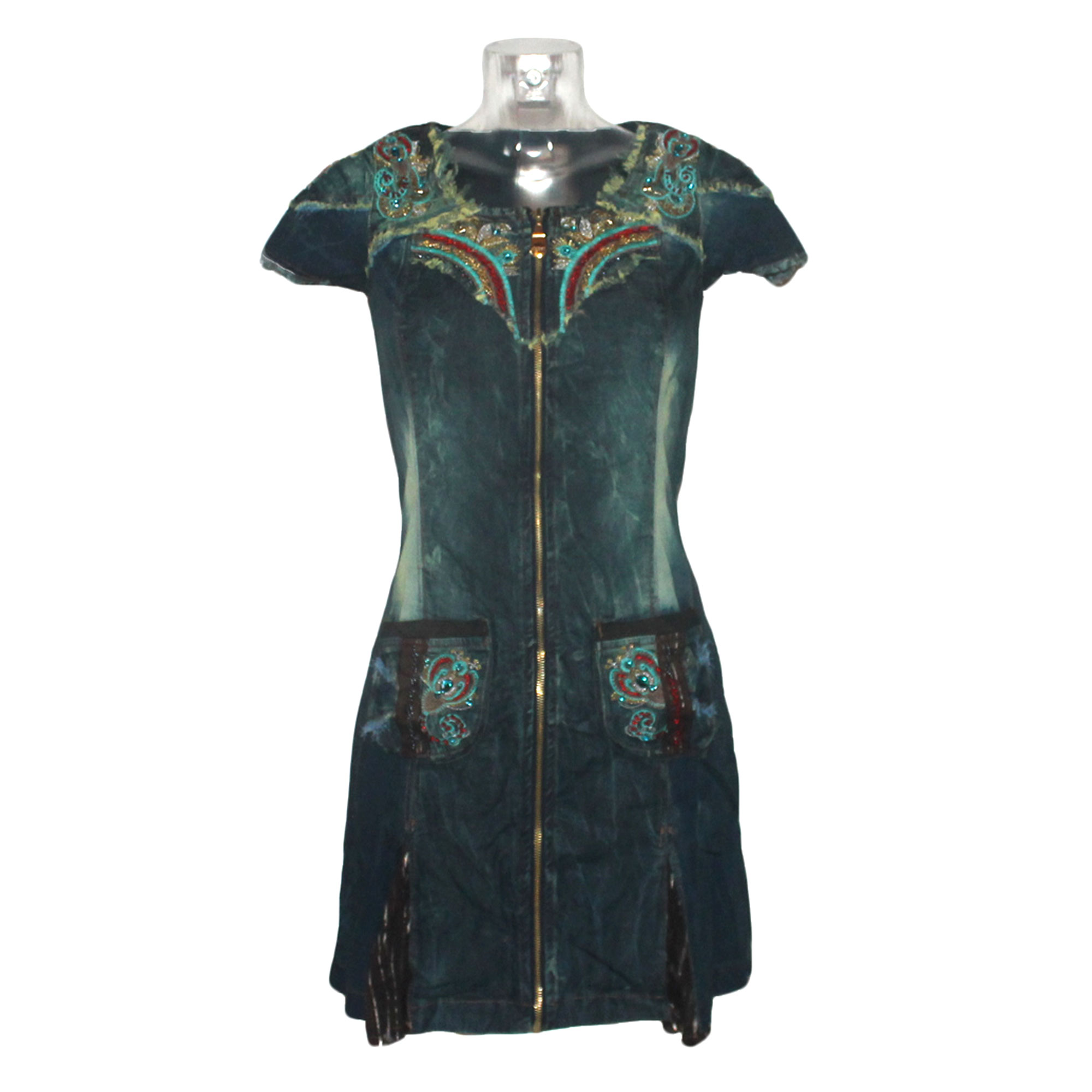 Damen Jeans Kleid Minikleid Signet 3188 dark denim