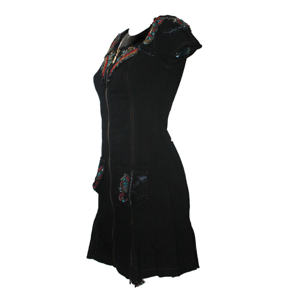 Damen Kleid Gr. S Minikleid Signet 3189 schwarz – Bild 2