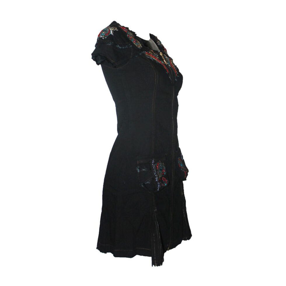 Damen Kleid Gr. S Minikleid Signet 3189 schwarz – Bild 4