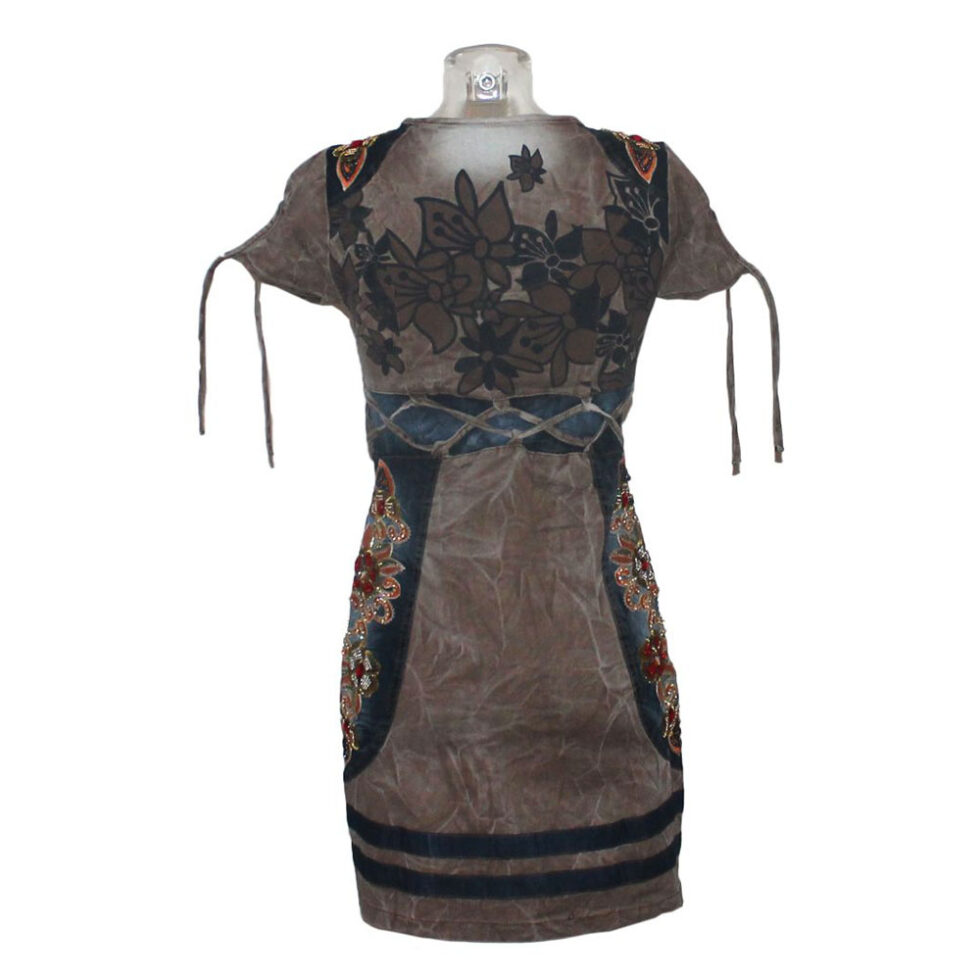 Damen Kleid Minikleid Signet 3232 braun – Bild 3