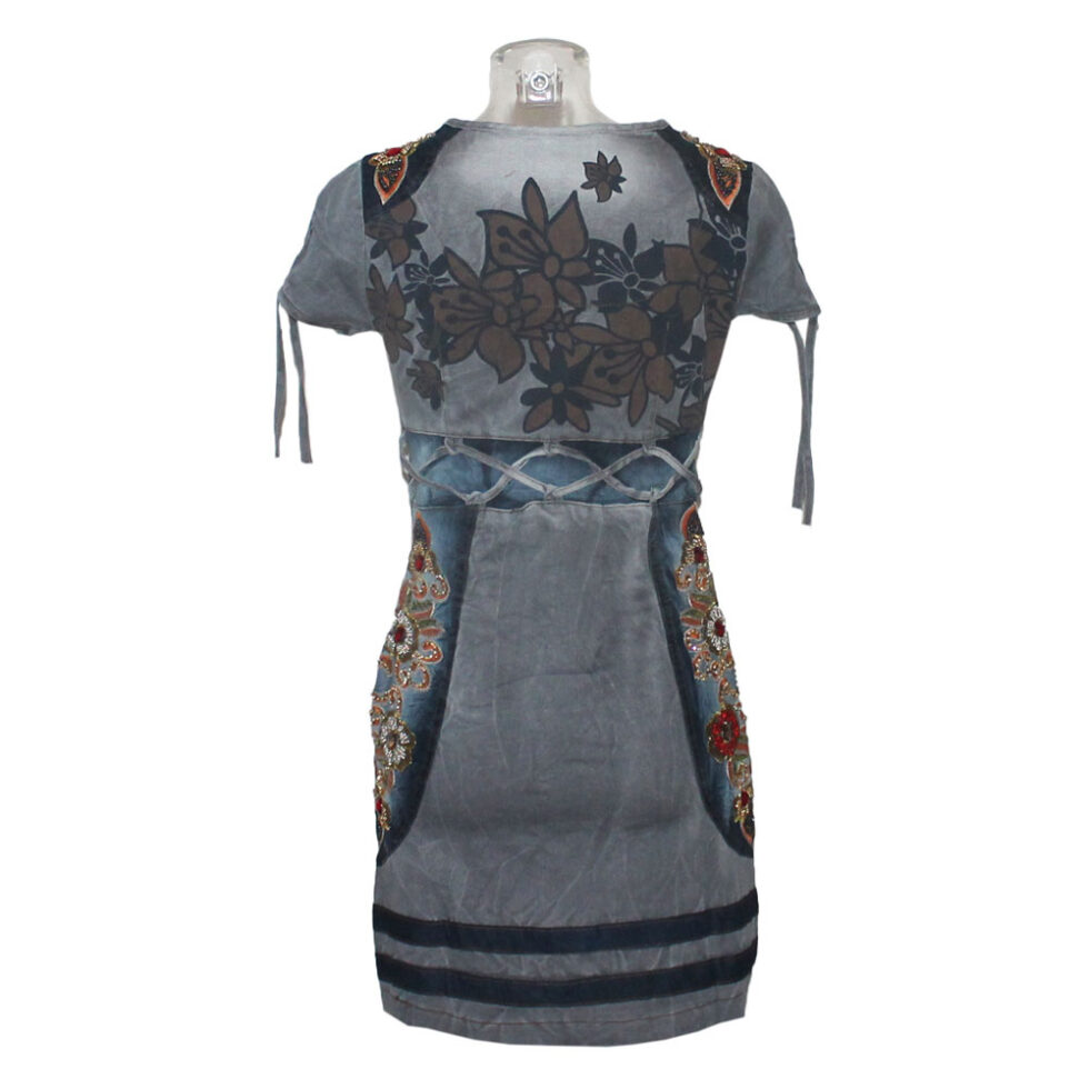 Damen Kleid Minikleid Signet 3232 grau – Bild 3