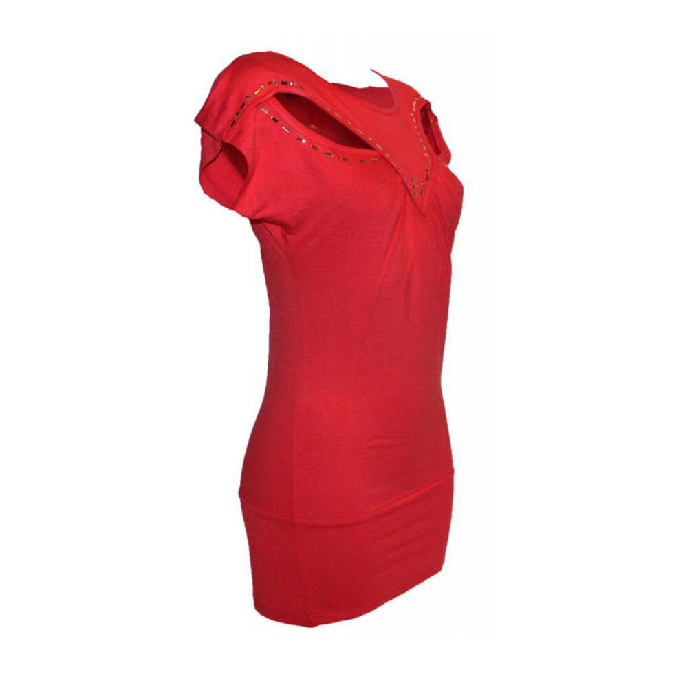Damen Long Shirt orange ausgefallen bis Gr. 40 – Bild 3