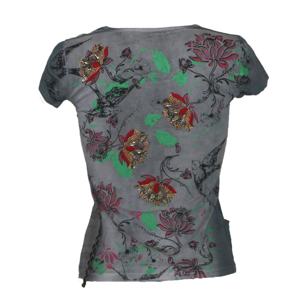 Damen Shirt Top T-Shirt Signet 1230 grau Gr. S – Bild 4