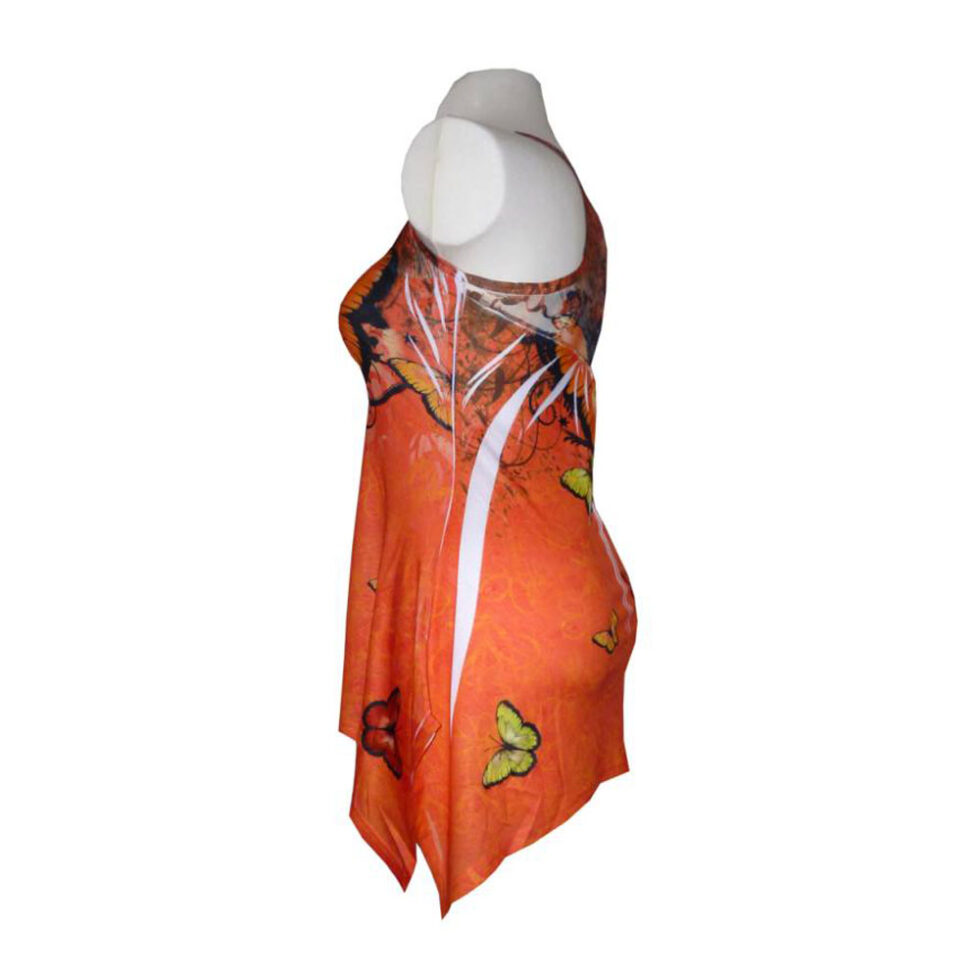 Damen Tank Top Schmetterling orange Gr. M – Bild 2