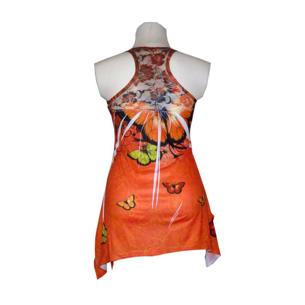 Damen Tank Top Schmetterling orange Gr. M – Bild 3