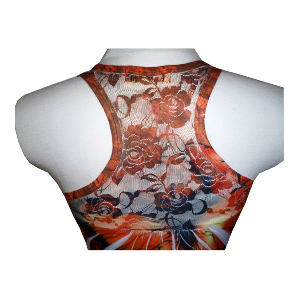 Damen Tank Top Schmetterling orange Gr. M – Bild 4