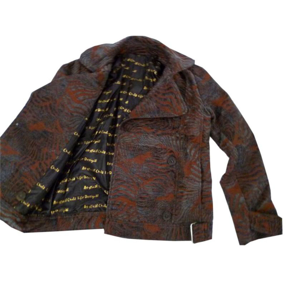 Desigual Damen Jacke Gr. 38 in braun mit Kragen – Bild 3