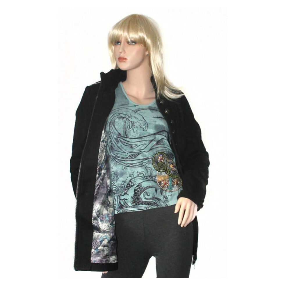 elegante Cipo & Baxx Damen Jacke Blazer in schwarz – Bild 3
