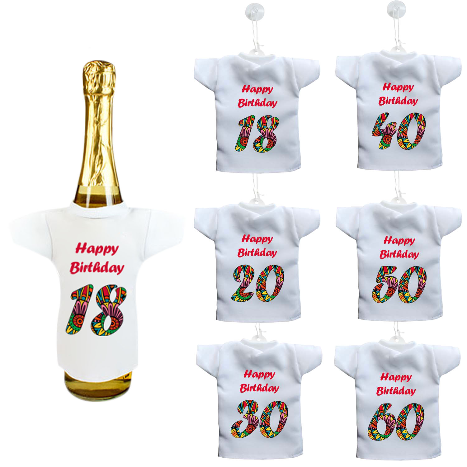 Flaschenshirt zum Geburtstag Mini-Shirt