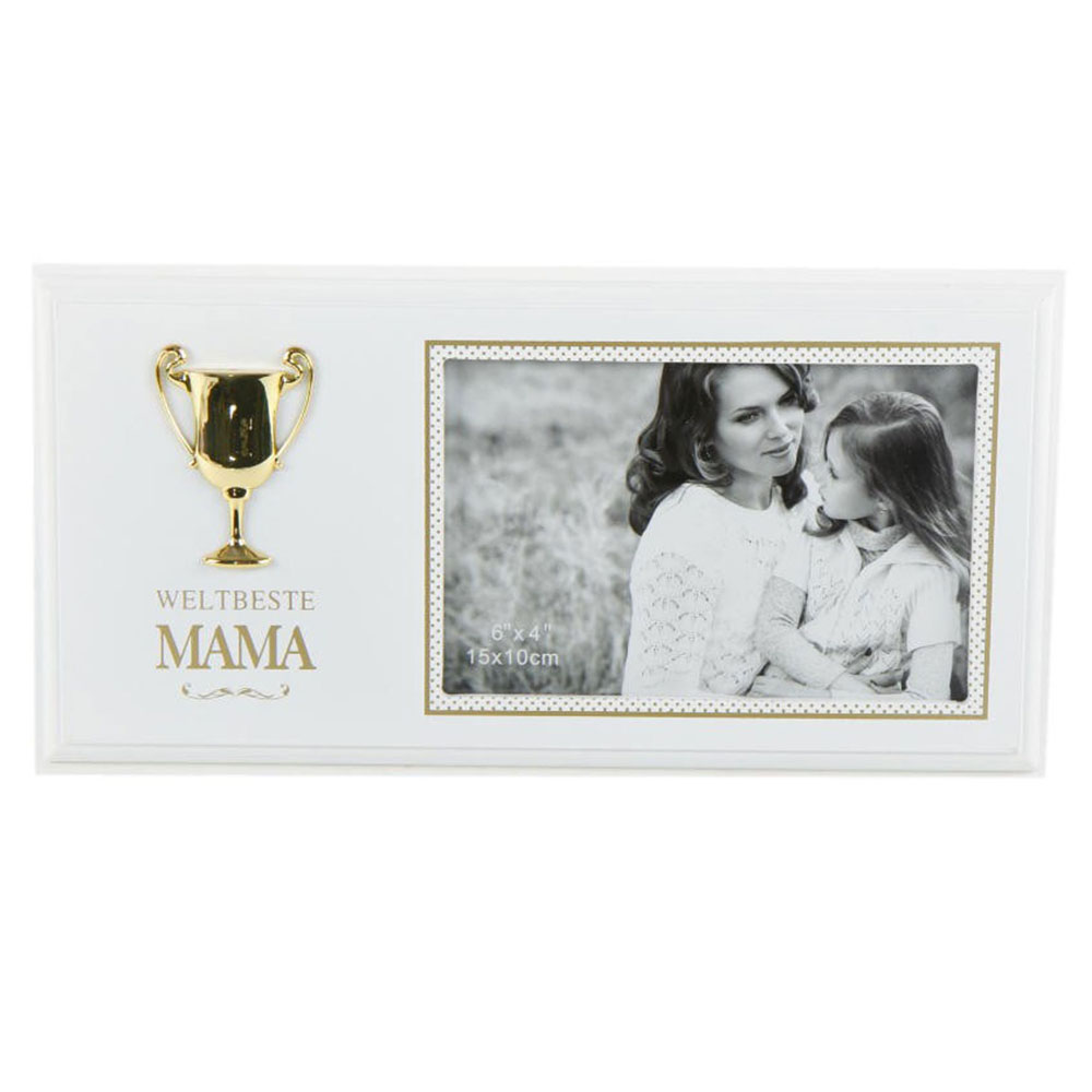 Fotorahmen Bilderrahmen Mama mit Pokal als Geschenk