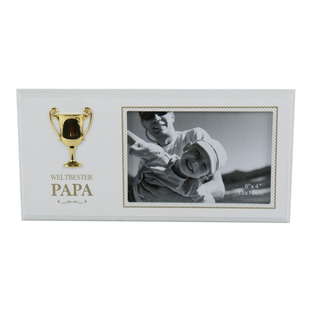 Fotorahmen Weltbester Papa mit Pokal - Geschenke von Herzen