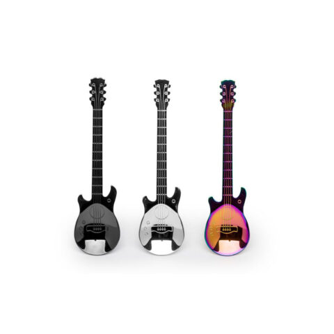 Teelöffel Set Gitarre in verschiedenen Farben