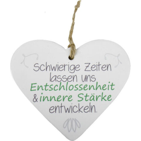 Herz Schwierige Zeiten Deko Herz Geschenk z. Aufhängen