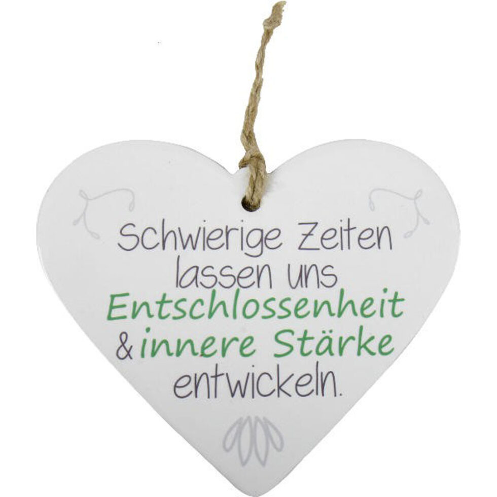 Herz Schwierige Zeiten Deko Herz Geschenk z. Aufhängen