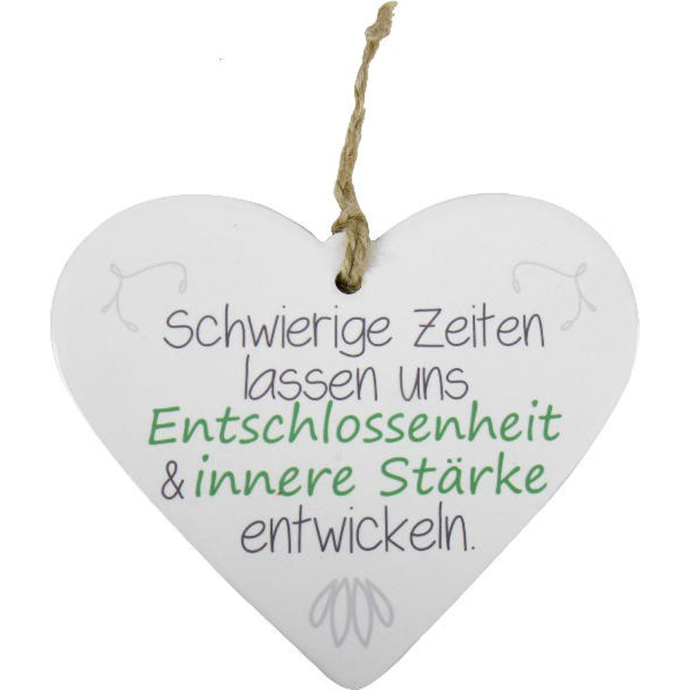 Herz Schwierige Zeiten Deko Herz Geschenk z. Aufhängen