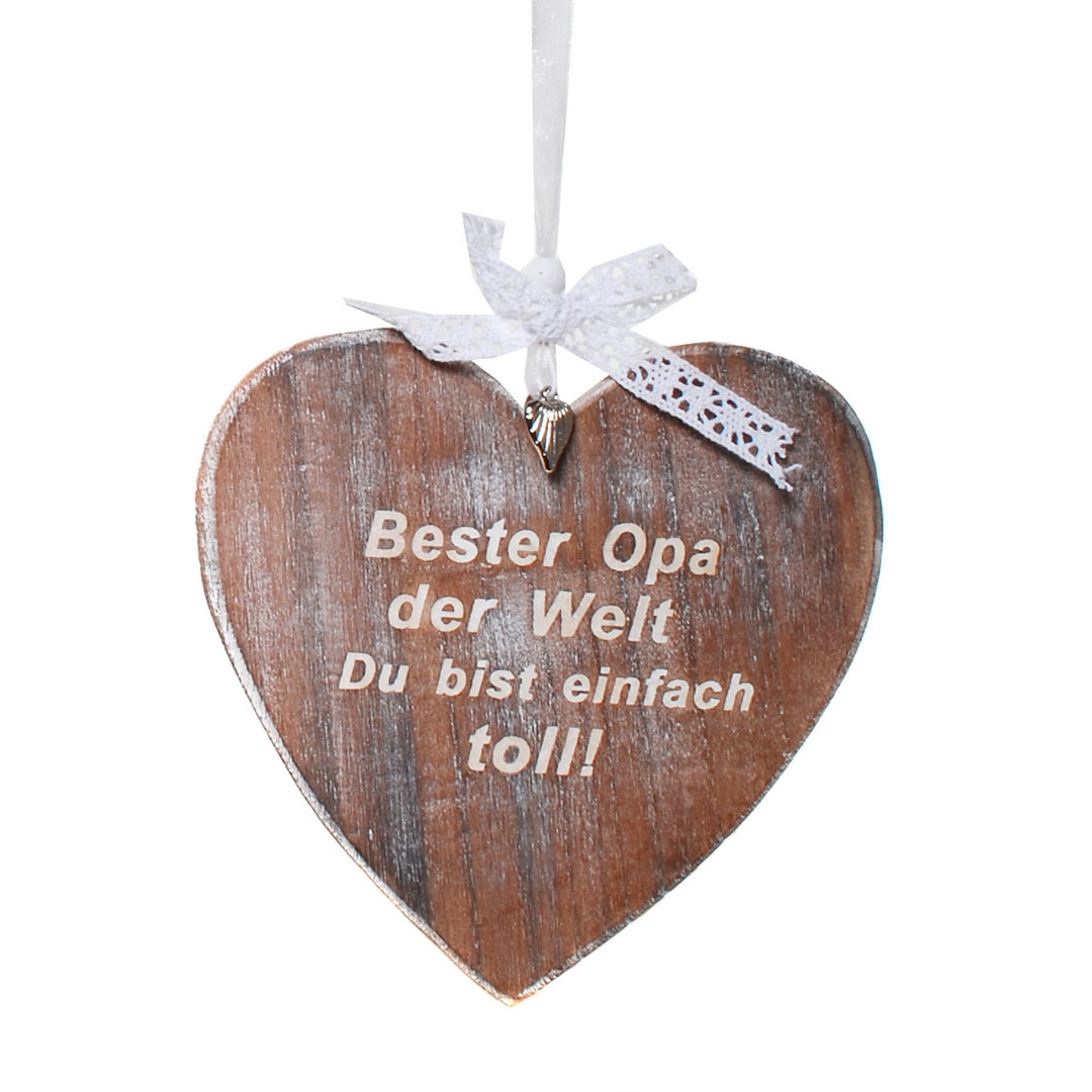 Herz "Bester Opa" aus Holz