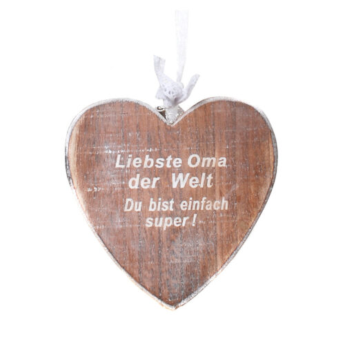 Herz "Liebste Oma" aus Holz