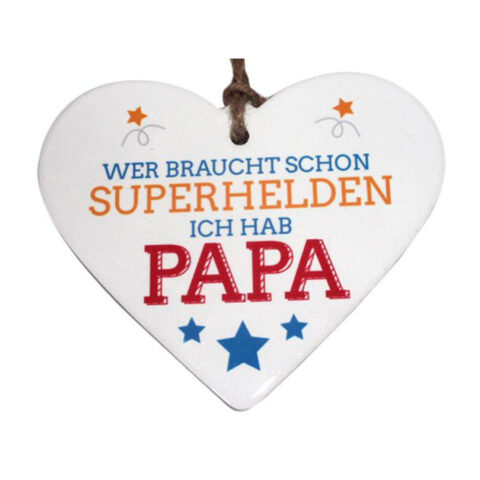 Herz Papa Deko Herz Geschenk von Herzen Vatertag