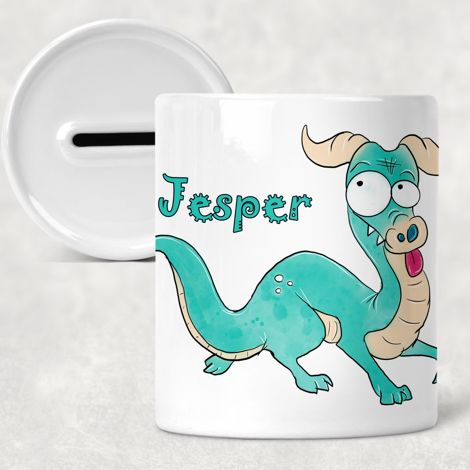 Kinder Spardose mit Name Drachenbaby