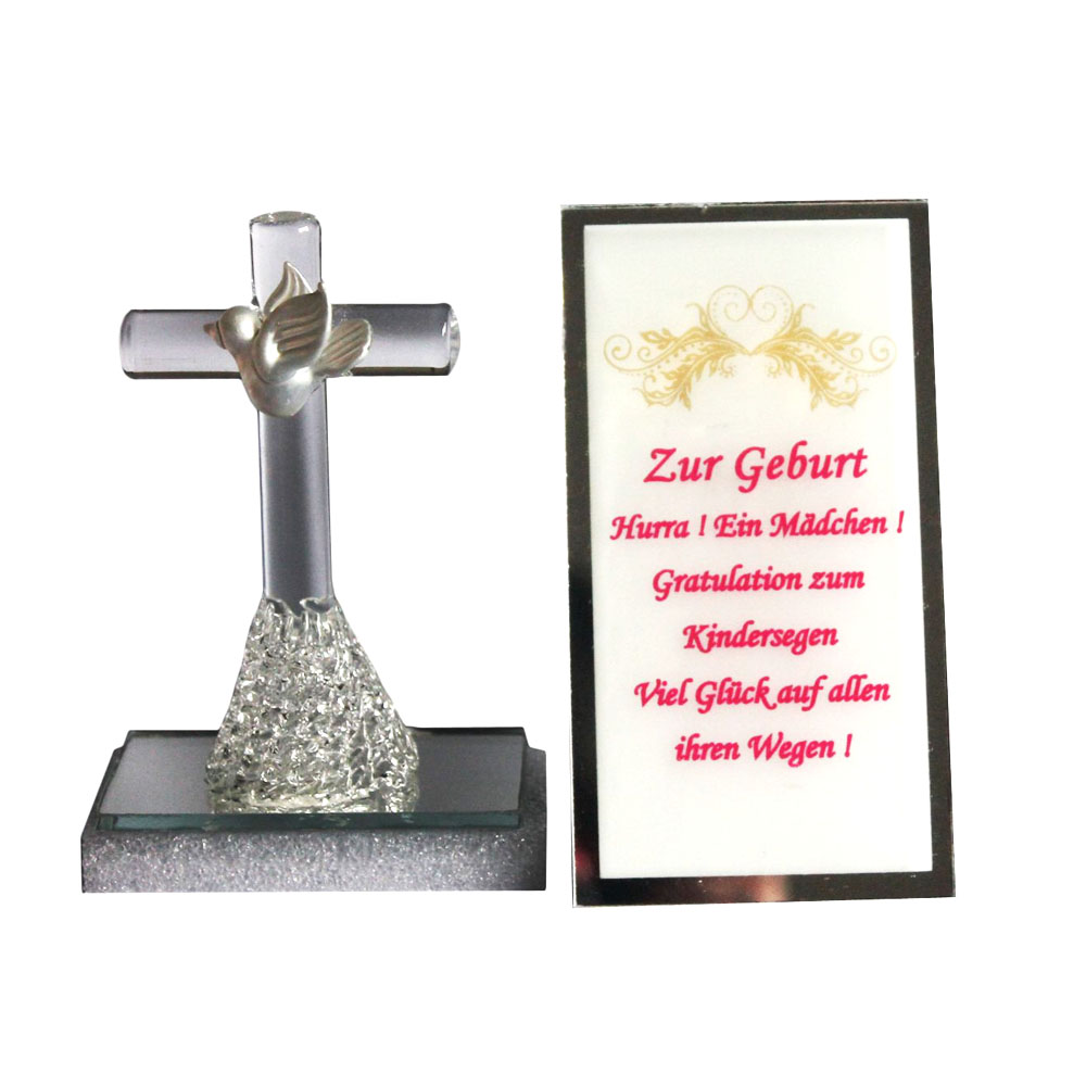 Kreuz zur Geburt Mädchen Geschenk zur Geburt