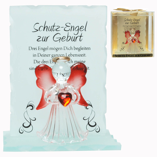 Kristall-Engel Zur Geburt Geschenk zur Geburt und Taufe