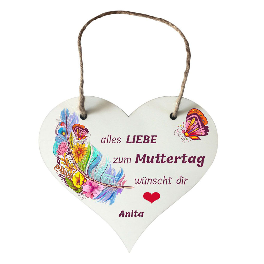 kleines Herz zum Muttertag mit Name