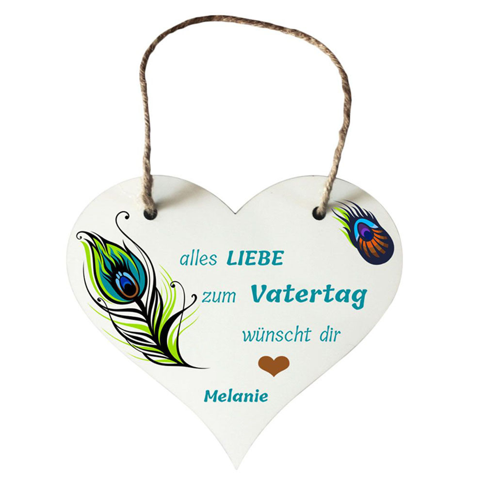 kleines Herz zum Vatertag mit Name