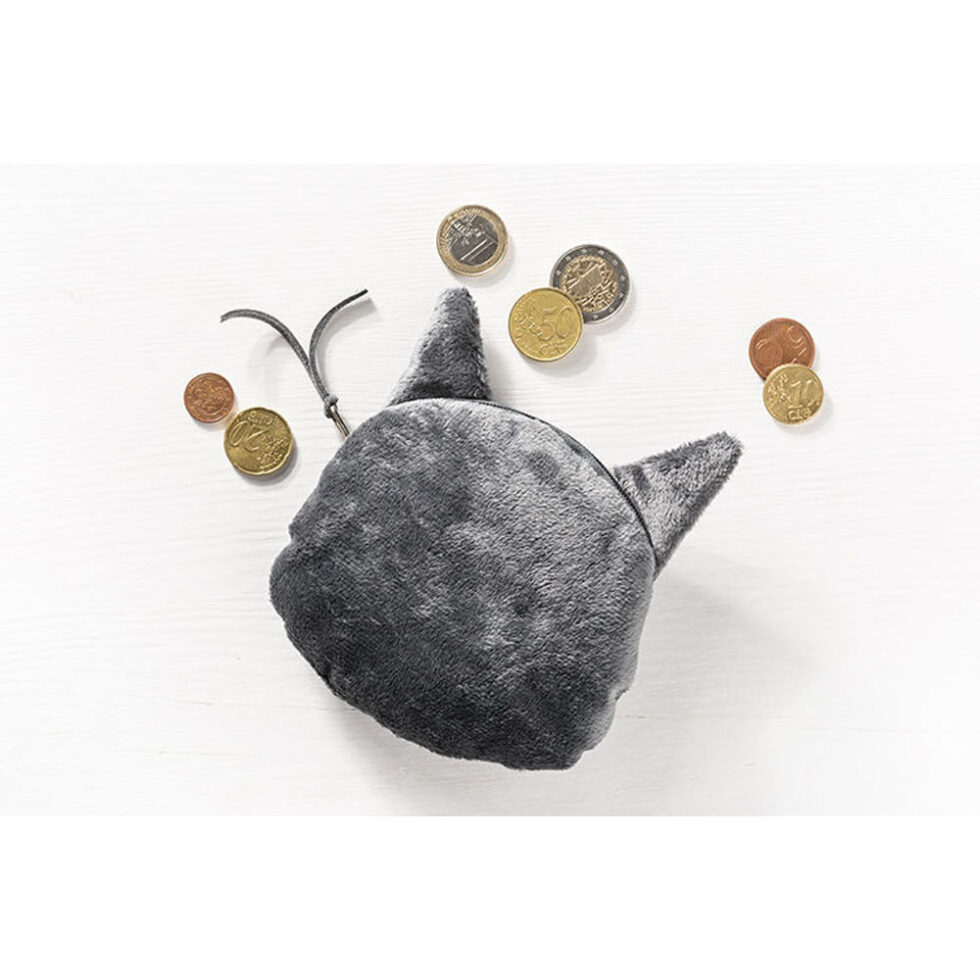 Münzen Tasche Katze mit braunen Augen 3D Effekt Geldbeutel – Bild 2