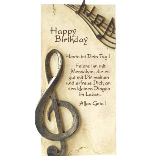 Platte mit Spruch Happy Birthday Geschenk Geburtstag