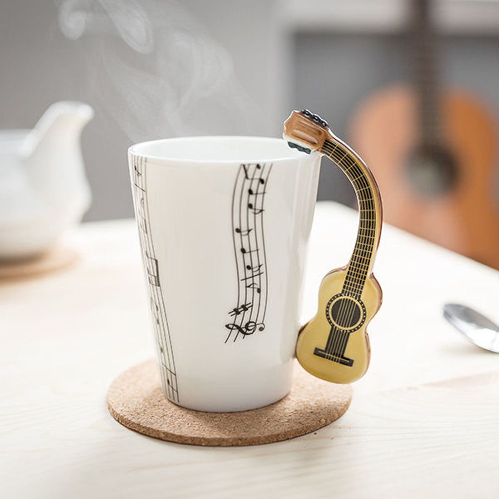 Porzellan Musik Becher Gitarre Kaffeebecher Musikinstrument